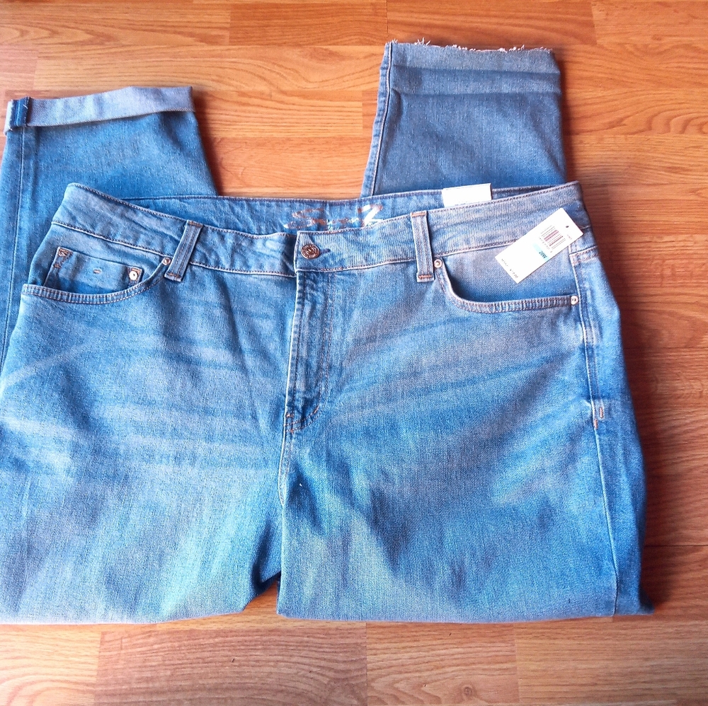 NWT women's plus blue jeans by Seven 7, sz 20W  Msrp$79